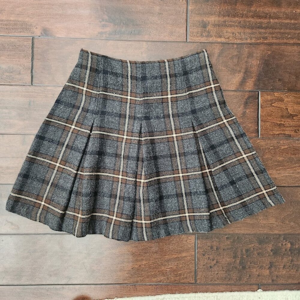 Express plaid school girl skirt
